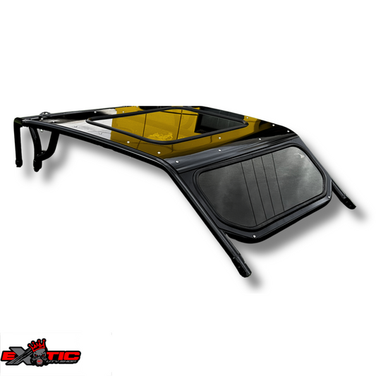 2 Door Roll Cage - Front Windshield, Sunroof & Tire Rack